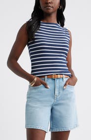 Caslon® Boat Neck Rib Tank