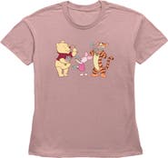 Winnie the Pooh Women's Winnie the Pooh Stop and Smell the Flowers  Graphic T-Shirt