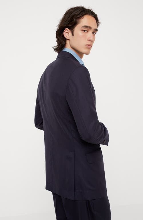 Brunello Cucinelli Cashmere Blazer In Blue