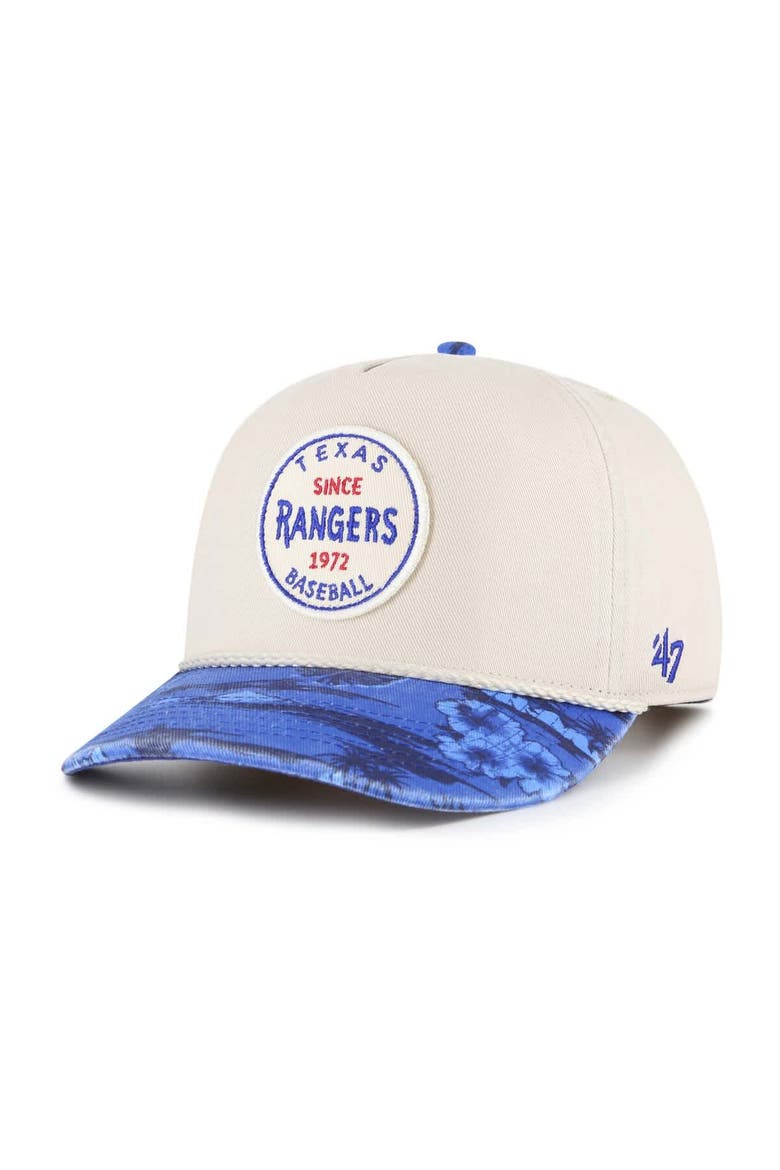 Men's '47 Cream/Navy Texas Rangers Fiji Rope Hitch Adjustable Hat, Main, color, Cream