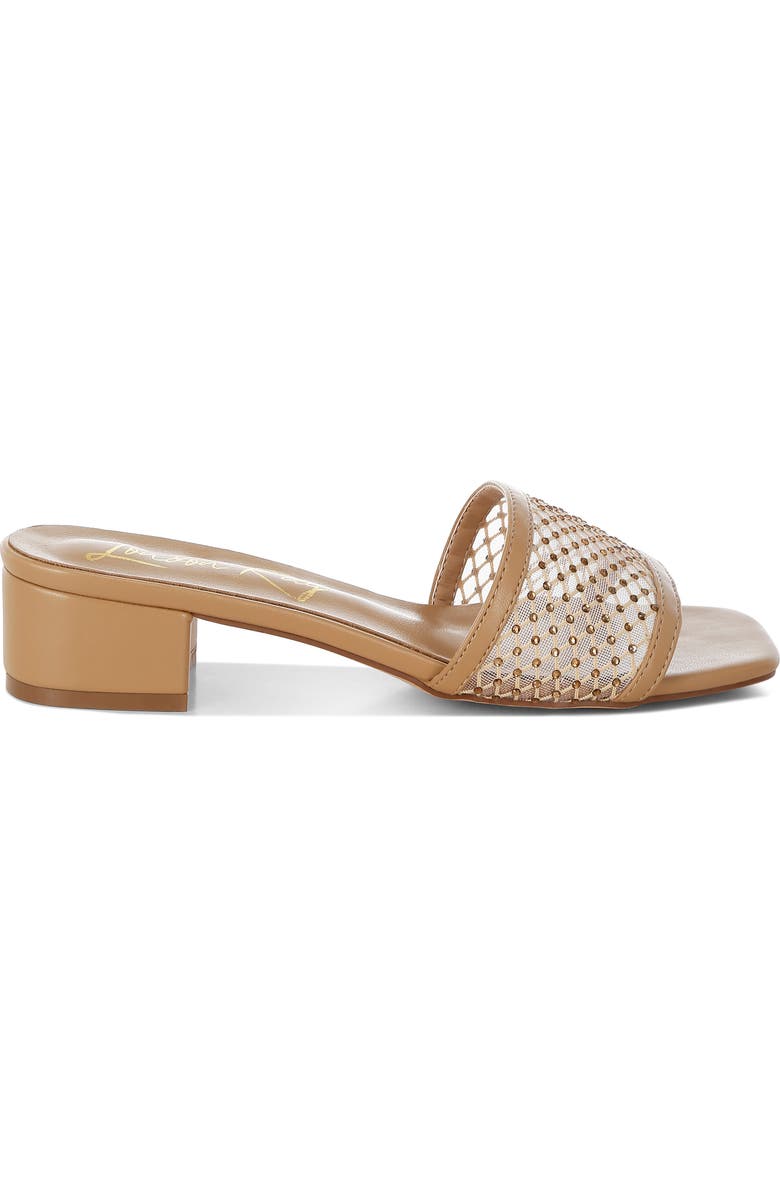 LONDON RAG Kenzia Rhinestone Studded Sandal, Alternate, color,