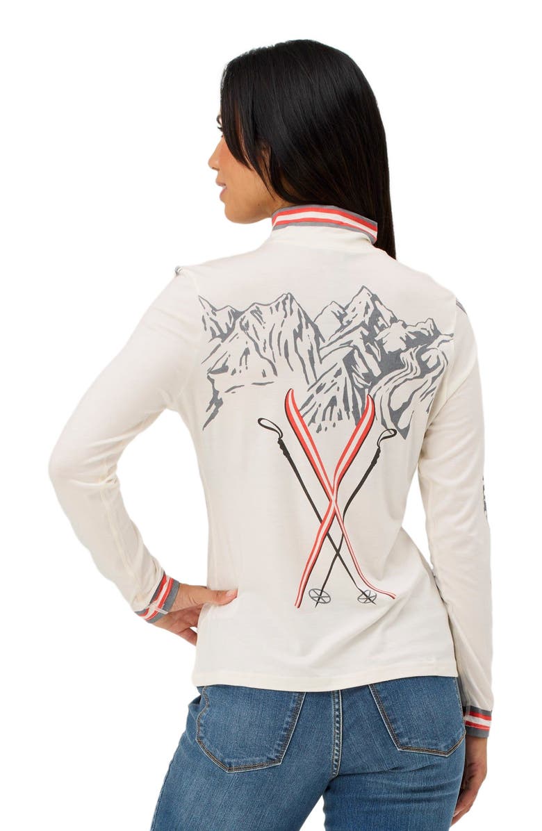 Krimson Klover Aerial Ski Merino Base Layer Top, Alternate, color, Multi