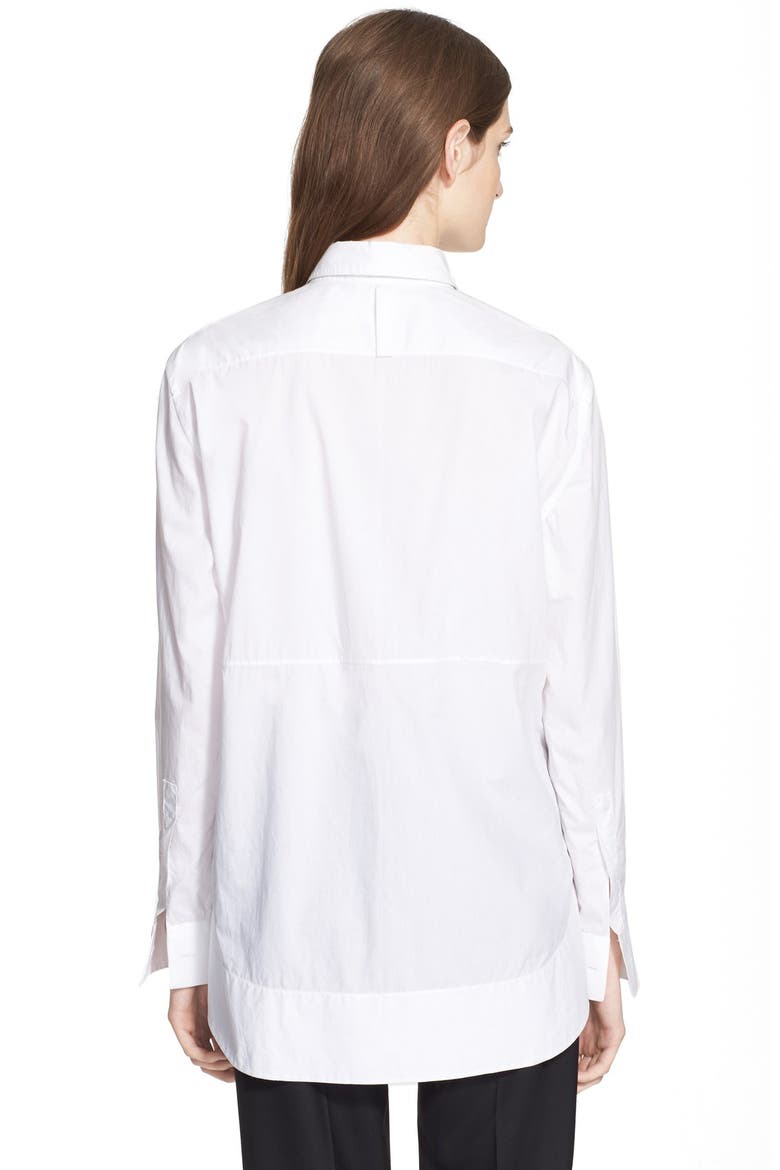 Long Sleeve Cotton Poplin Shirt, Alternate, color, SNOW