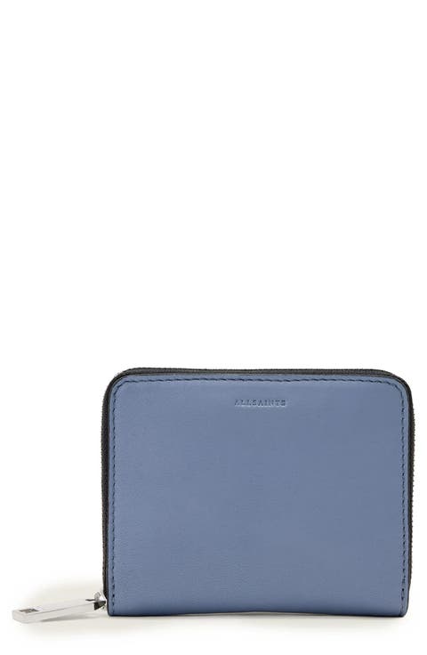 Lena Hex Leather Zip Wallet