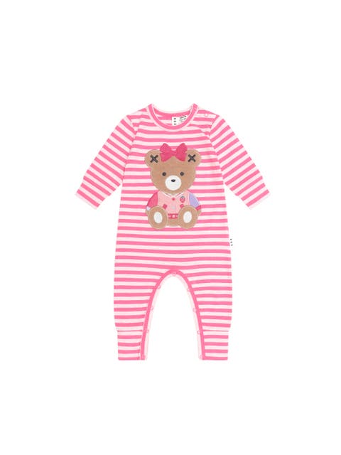 Berry Stripe Sitting Huxette Romper