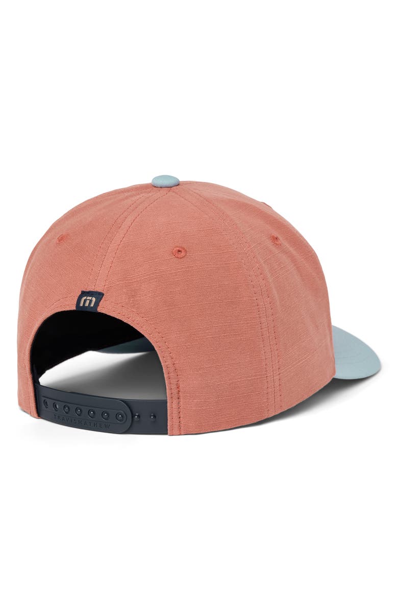 TravisMathew Do & Don'ts Snapback Baseball Cap, Alternate, color, Brick Dust