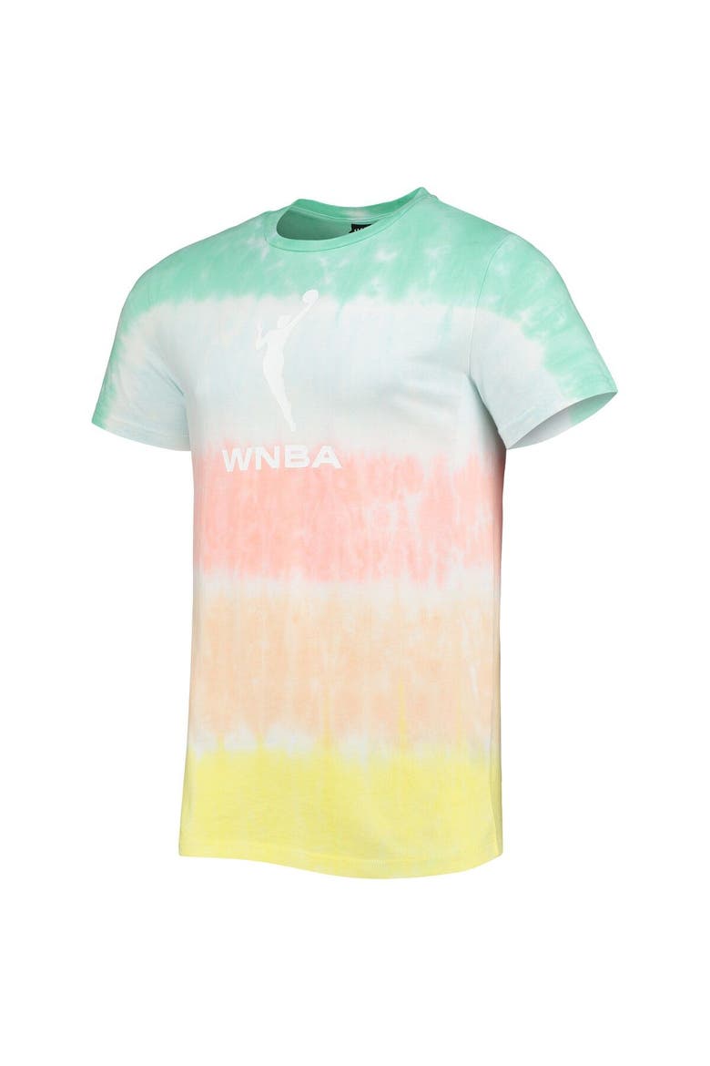 Mint/Coral WNBA Logowoman Pride Tie-Dye T-Shirt, Alternate, color, Mint