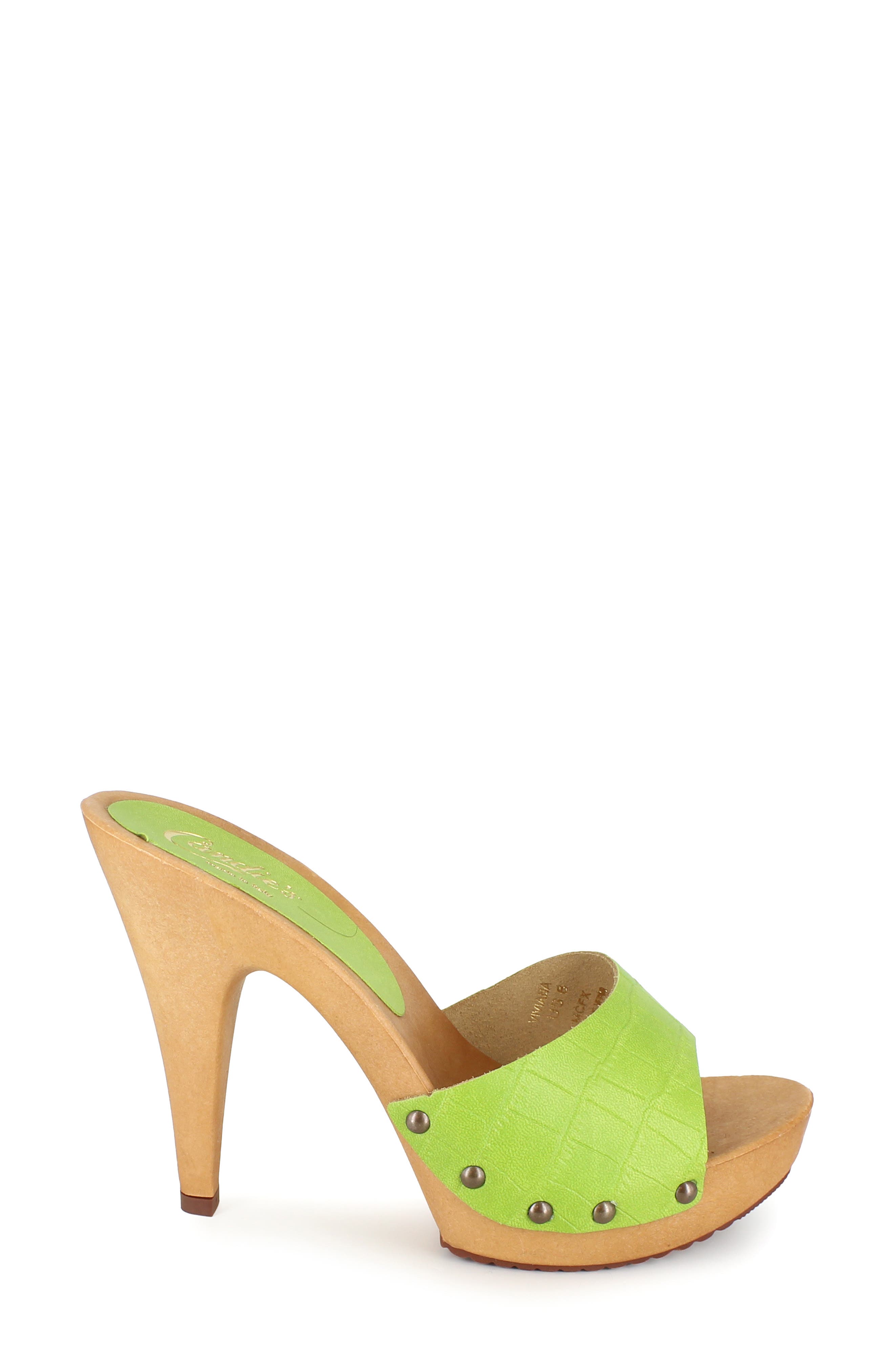 Viviana Slide Sandal, Alternate, color, LIME