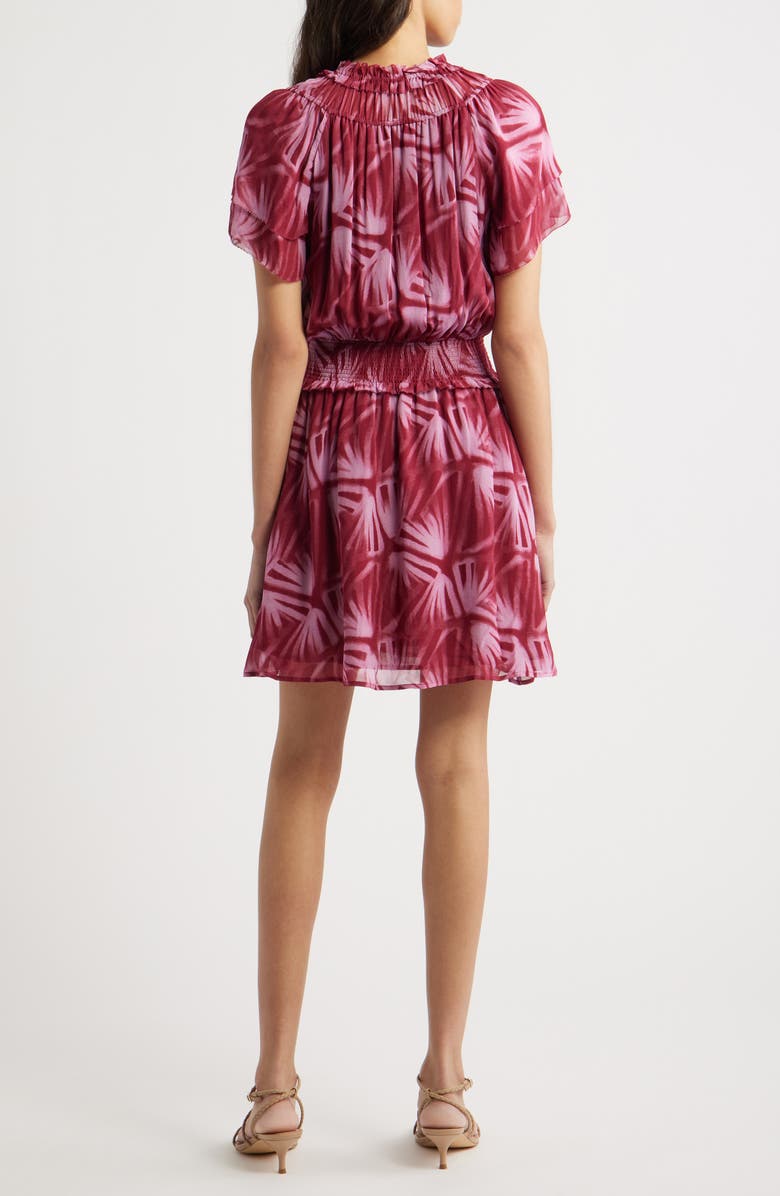 Rails Terrin Botanical Print Ruffle Dress, Alternate, color, Bahia