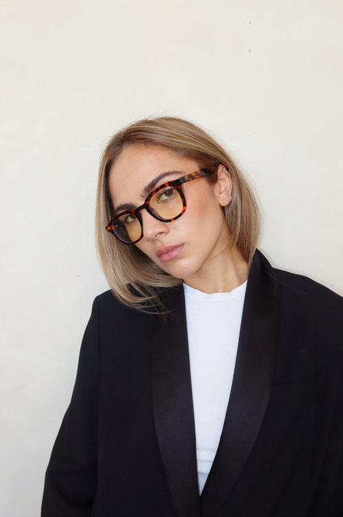 Indy Jb Round Blue Light Glasses In Multi