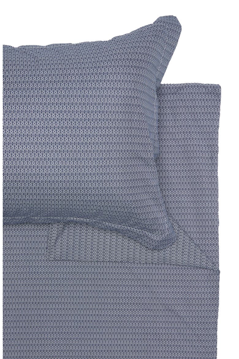 HOME SPUN Home Spun Premium Ultra Soft Blue Diamond Pattern Duvet Cover Set, Alternate, color, NAVY