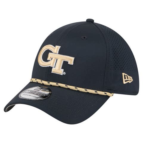 Men's New Era  Navy Georgia Tech Yellow Jackets Rope 39THIRTY Flex Hat