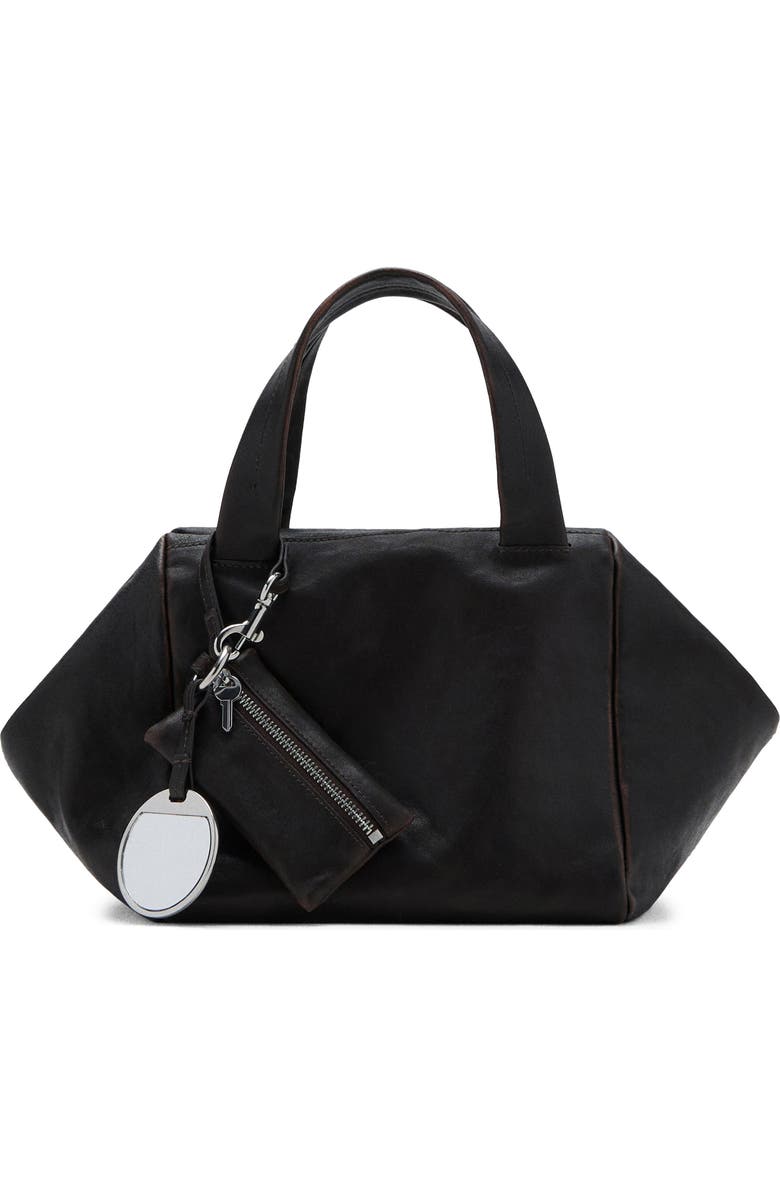 MANGO Leather Handbag with Charms, Main, color,