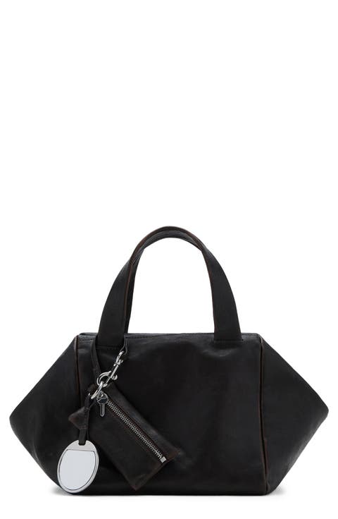 Leather Handbag with Charms