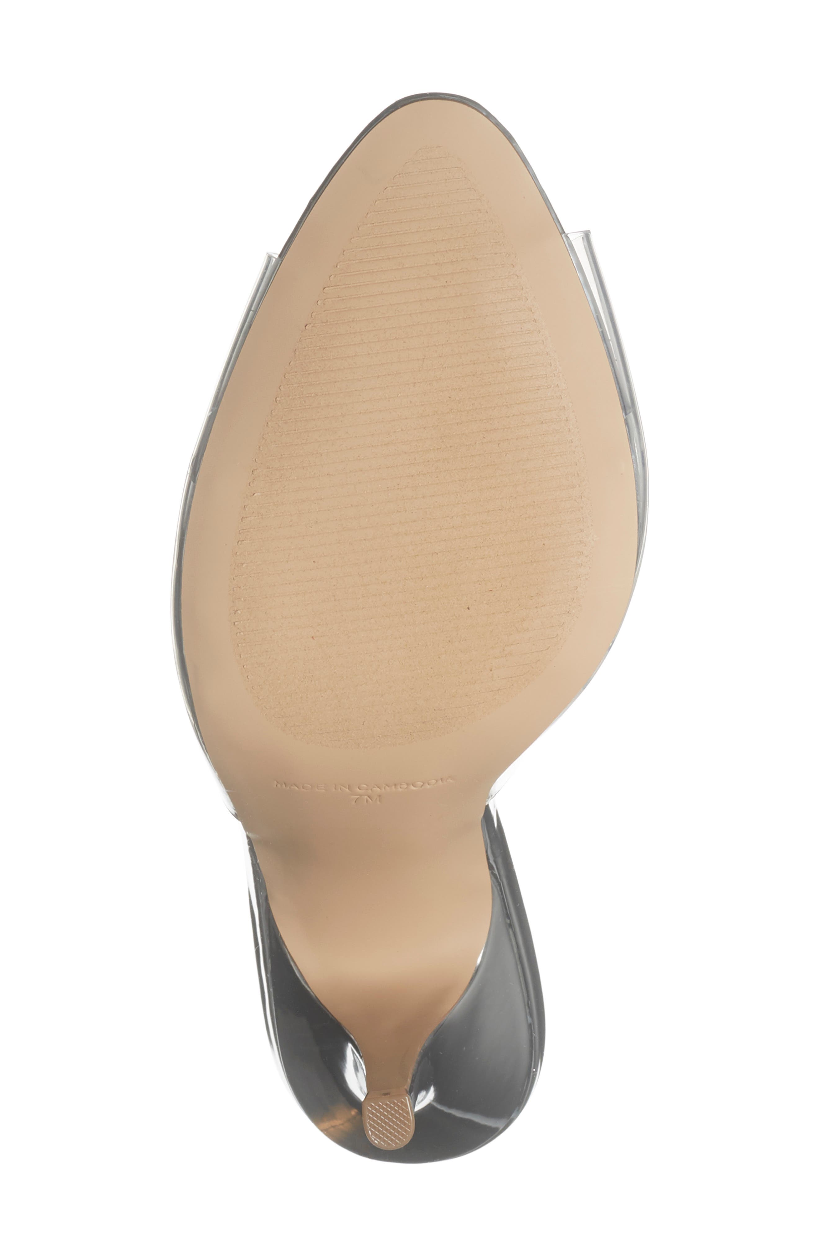 Steve Madden Tula Clear Slide Sandal, Alternate, color, Clear