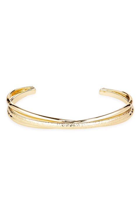 Crossover Bangle Bracelet