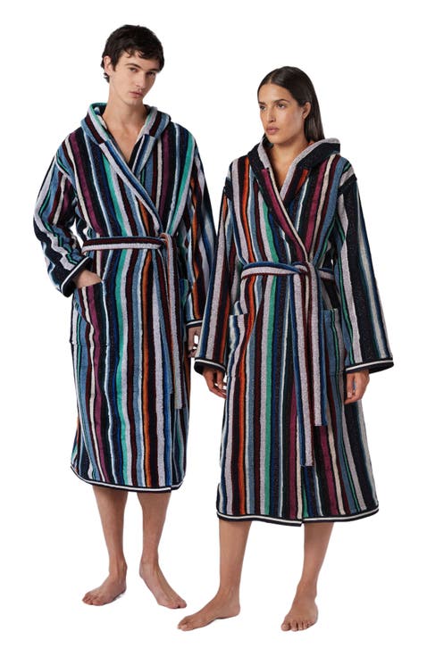 Chandler Cotton Terry Bathrobe With Lurex