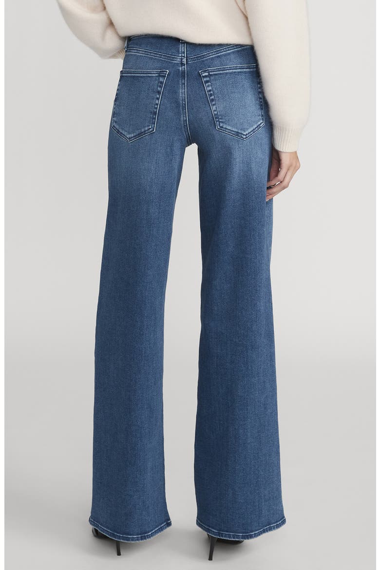 Le Slim Palazzo High Waist Wide Leg Jeans, Alternate, color, REIGN
