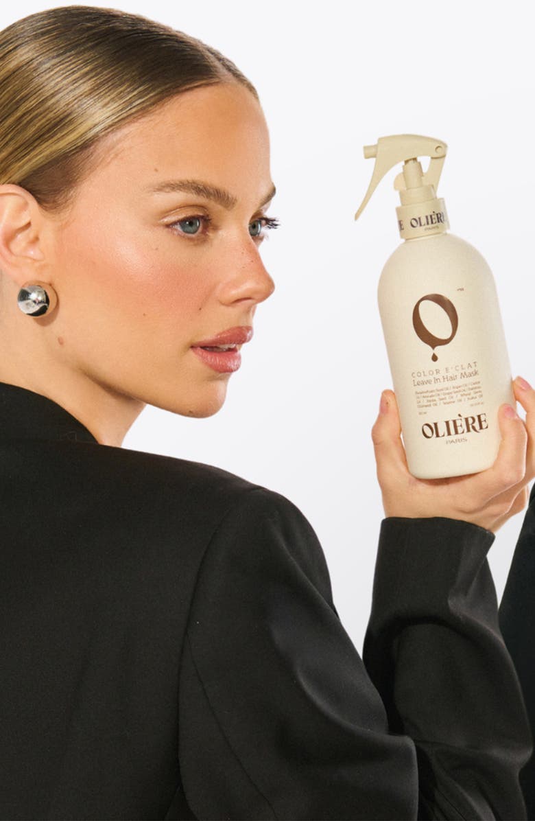 Oliere Paris Color Éclat Color-Protect Leave-In Hair Mask, Alternate, color, White
