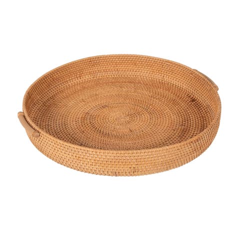 Woven Tray with Handles