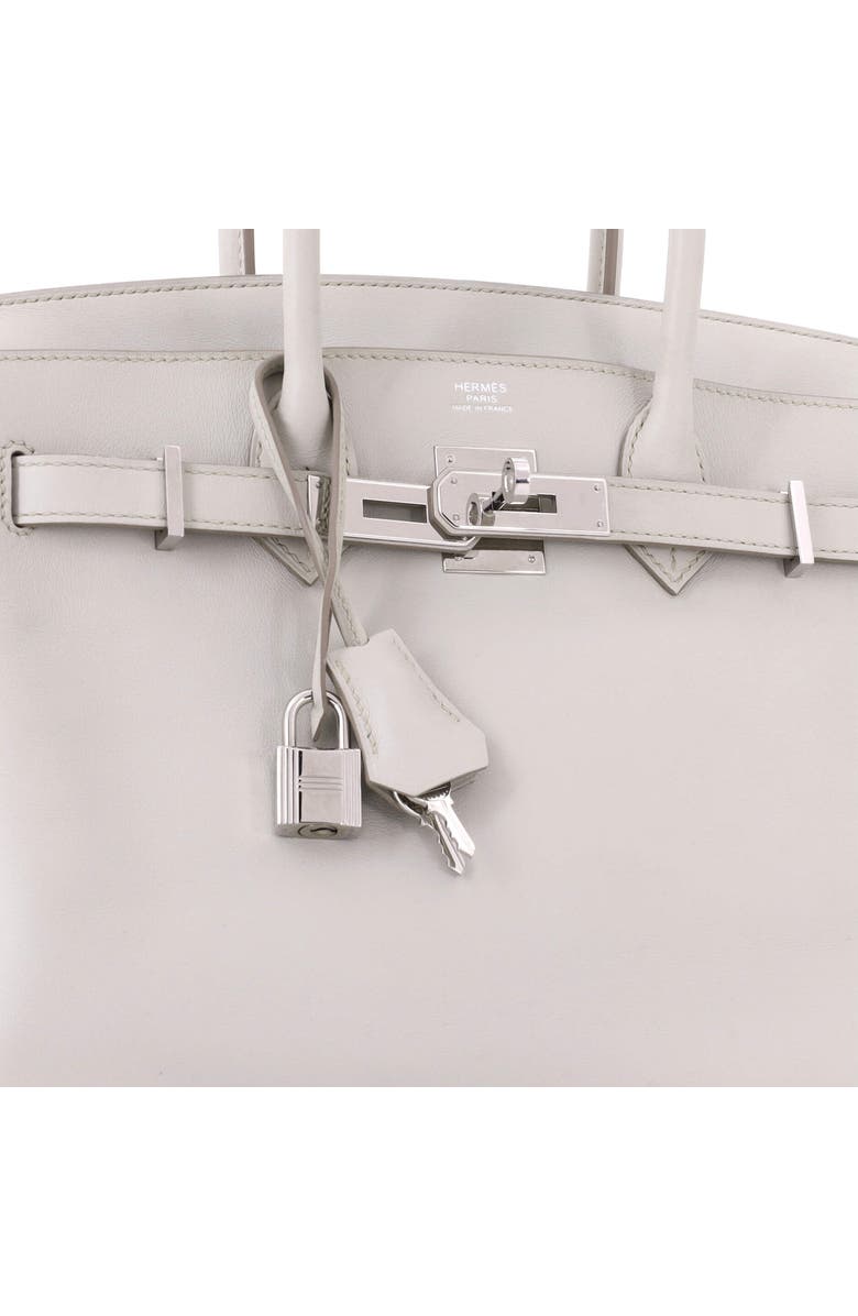Pre-Owned Hermes Birkin Handbag Light Swift with Palladium Hardware 30, Alternate, color, Beton