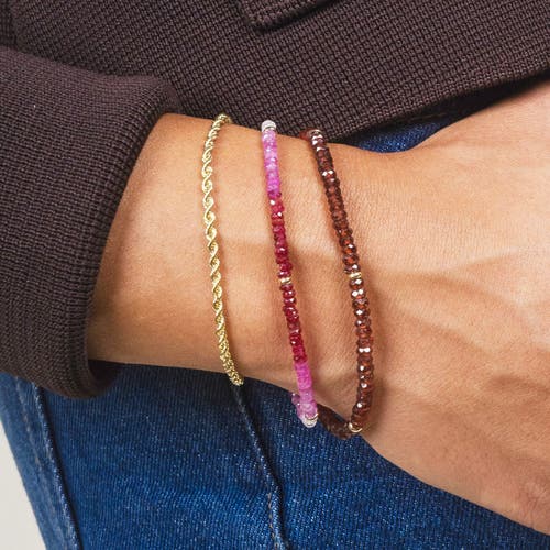 The Lovery Fine Jewelry Ruby Ombre Bead Bracelet In Red