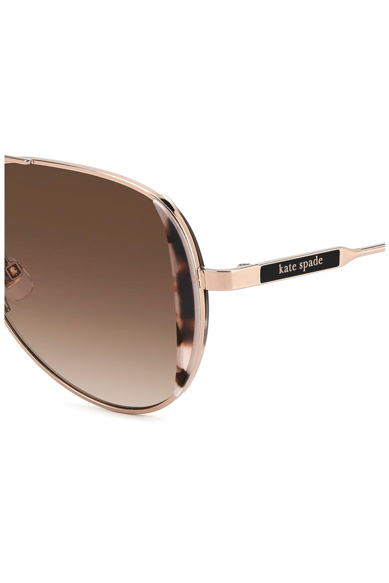 53mm aviator sunglasses, Alternate, color, ROSE GOLD