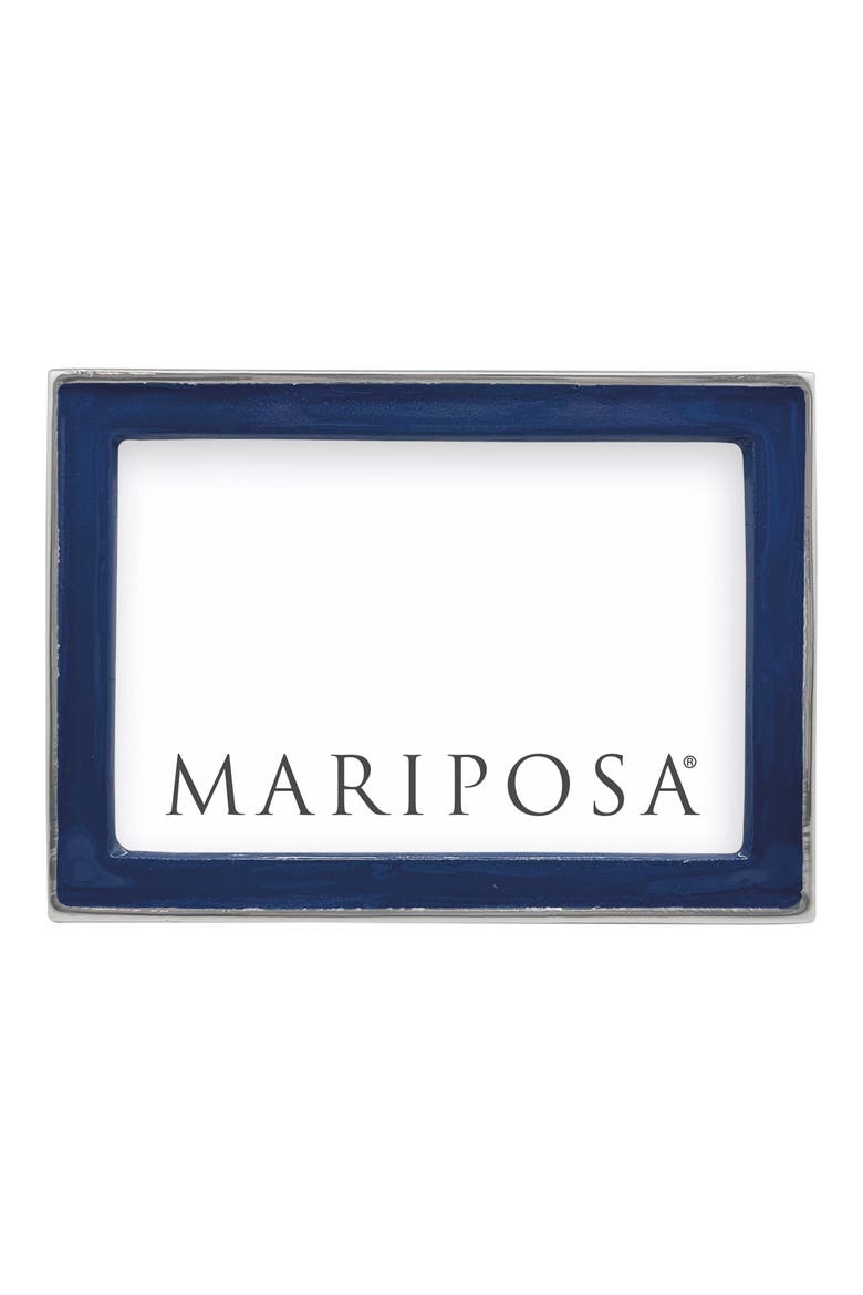 Signature Enamel Picture Frame, Alternate, color, BLUE