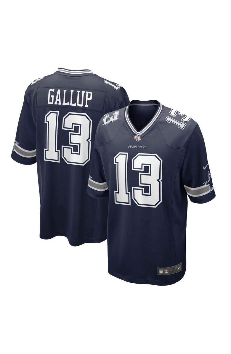 Nike Men's Nike Michael Gallup Navy Dallas Cowboys  Game Jersey, Alternate, color, 