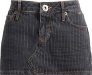 BDG Urban Outfitters Striped Denim Ultra Miniskirt