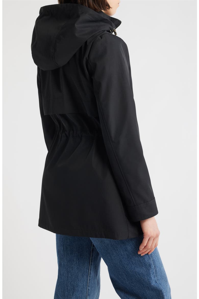 Zip Front Jacket with Removable Hood, Alternate, color, BLACK