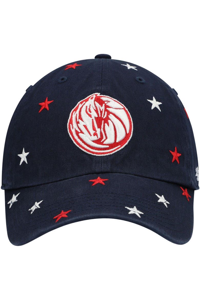 Men's '47 Navy Dallas Mavericks Confetti Cleanup Adjustable Hat, Alternate, color, Navy