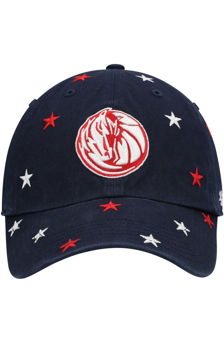 '47 Men's '47 Navy Dallas Mavericks Confetti Cleanup Adjustable Hat, Alternate, color, 