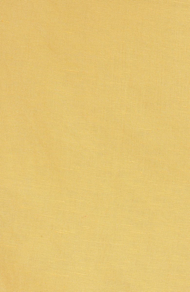 ASTR the Label Ruffle Linen Blend Wrap Dress, Alternate, color, 