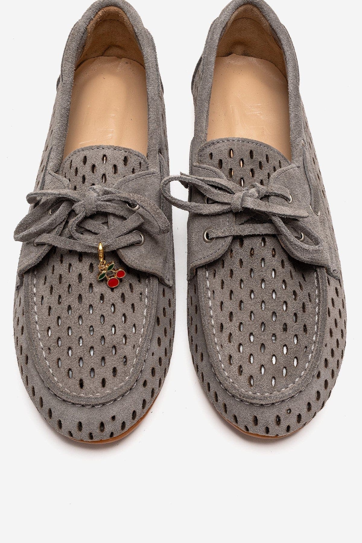 Forever & Always Shoes Stevo Leather Lace Up Loafer, Alternate, color, Grey Suede