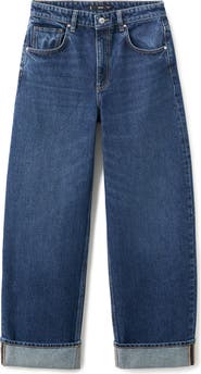 MANGO Cuffed Balloon Jeans