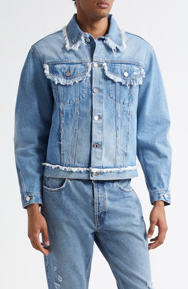 Séfr Alvarez Denim Jacket, Main, color, Frayed Rodeo