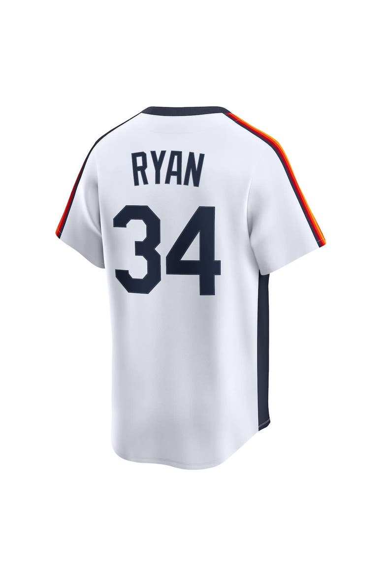 Men's Nike Nolan Ryan White Houston Astros Throwback Cooperstown Collection Limited Jersey, Alternate, color, White