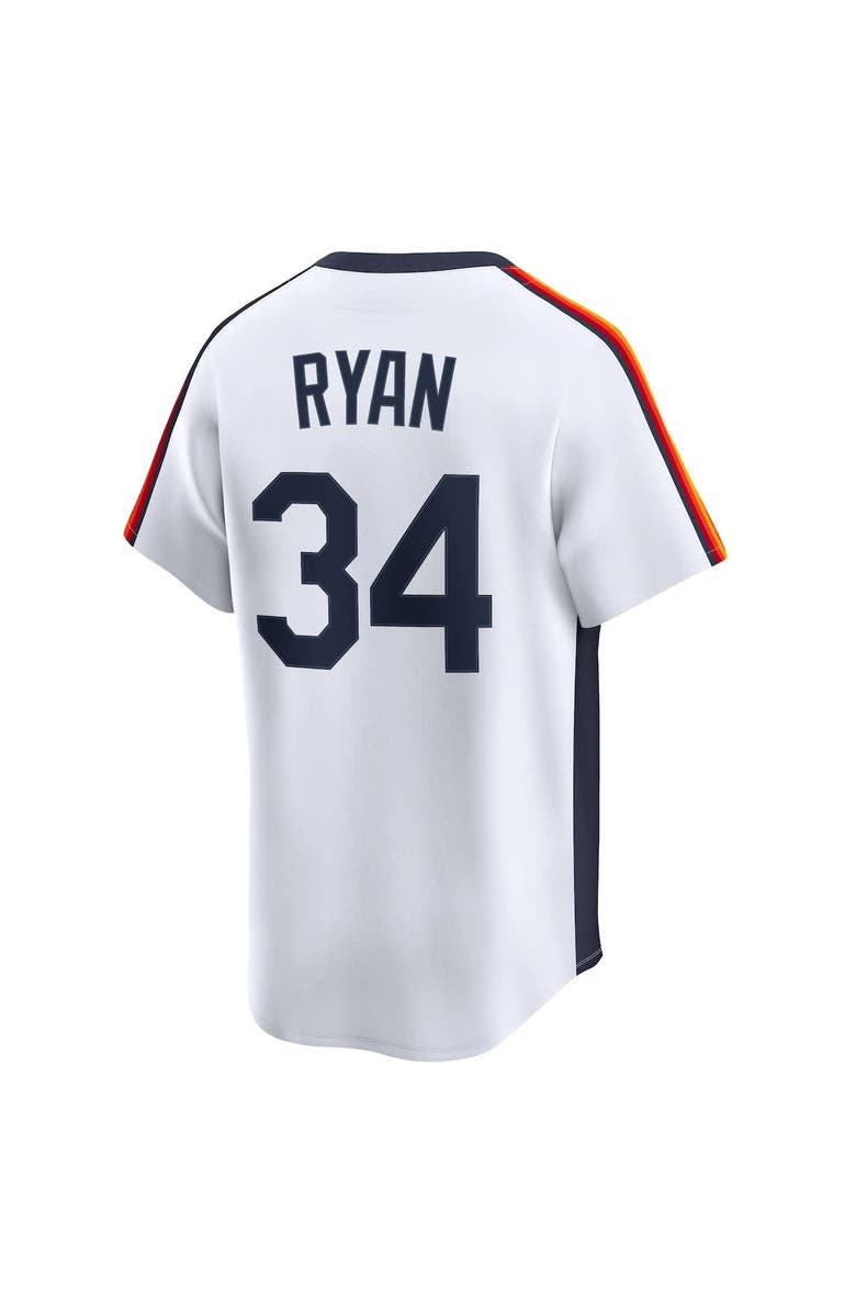 Nike Men's Nike Nolan Ryan White Houston Astros Throwback Cooperstown Collection Limited Jersey, Alternate, color, White