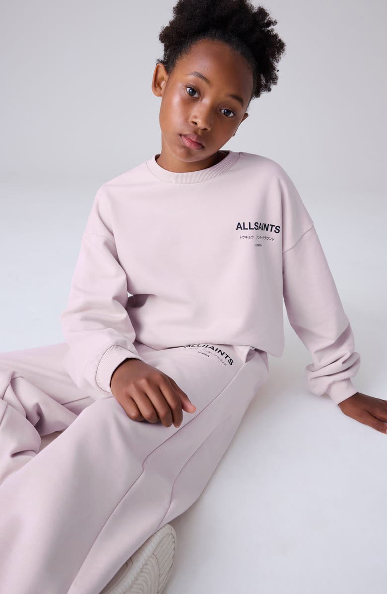 smALLSAINTS by ALLSAINTS Kids' Underground Sweatshirt & Sweat Pants Set, Alternate, color, Pink