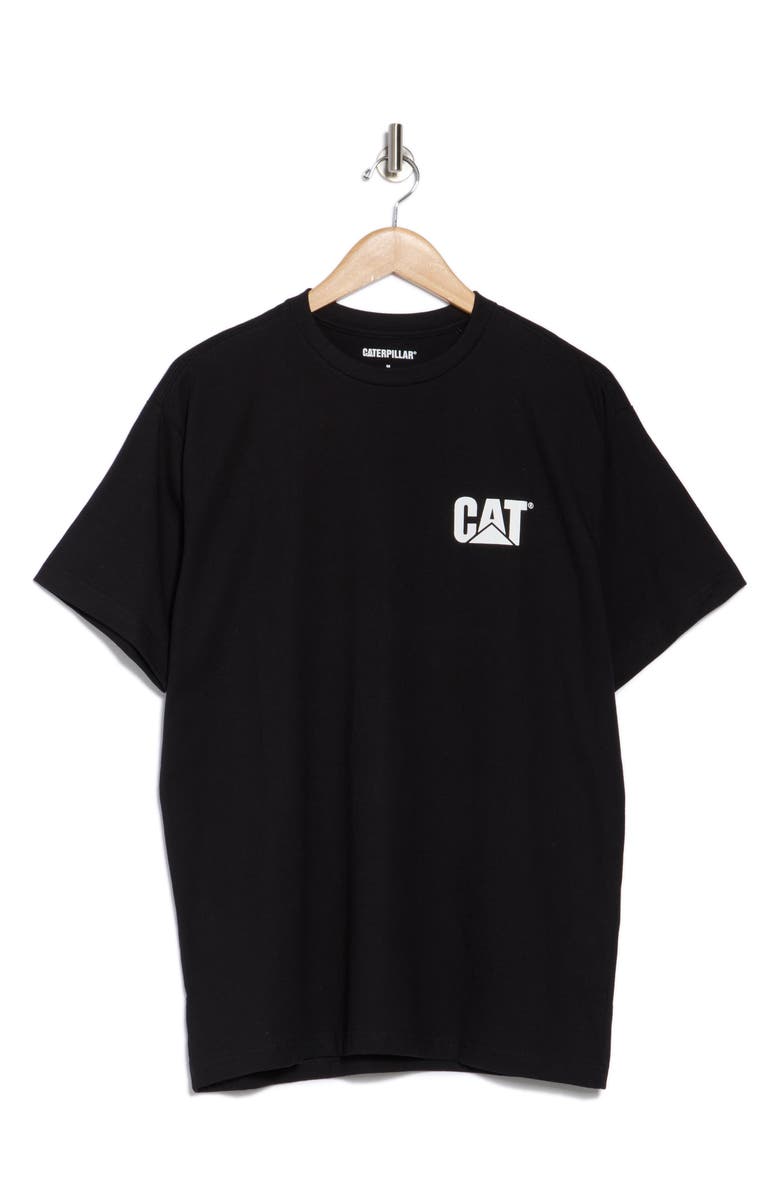 CAT WWR Logo Heavyweight Cotton T-Shirt, Alternate, color, Pitch Black