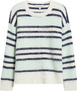 CITY BLUES Stripe Crewneck Sweater