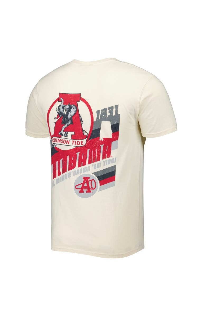 IMAGE ONE Men's Cream Alabama Crimson Tide Vault Vintage Comfort Color T-Shirt, Alternate, color, 