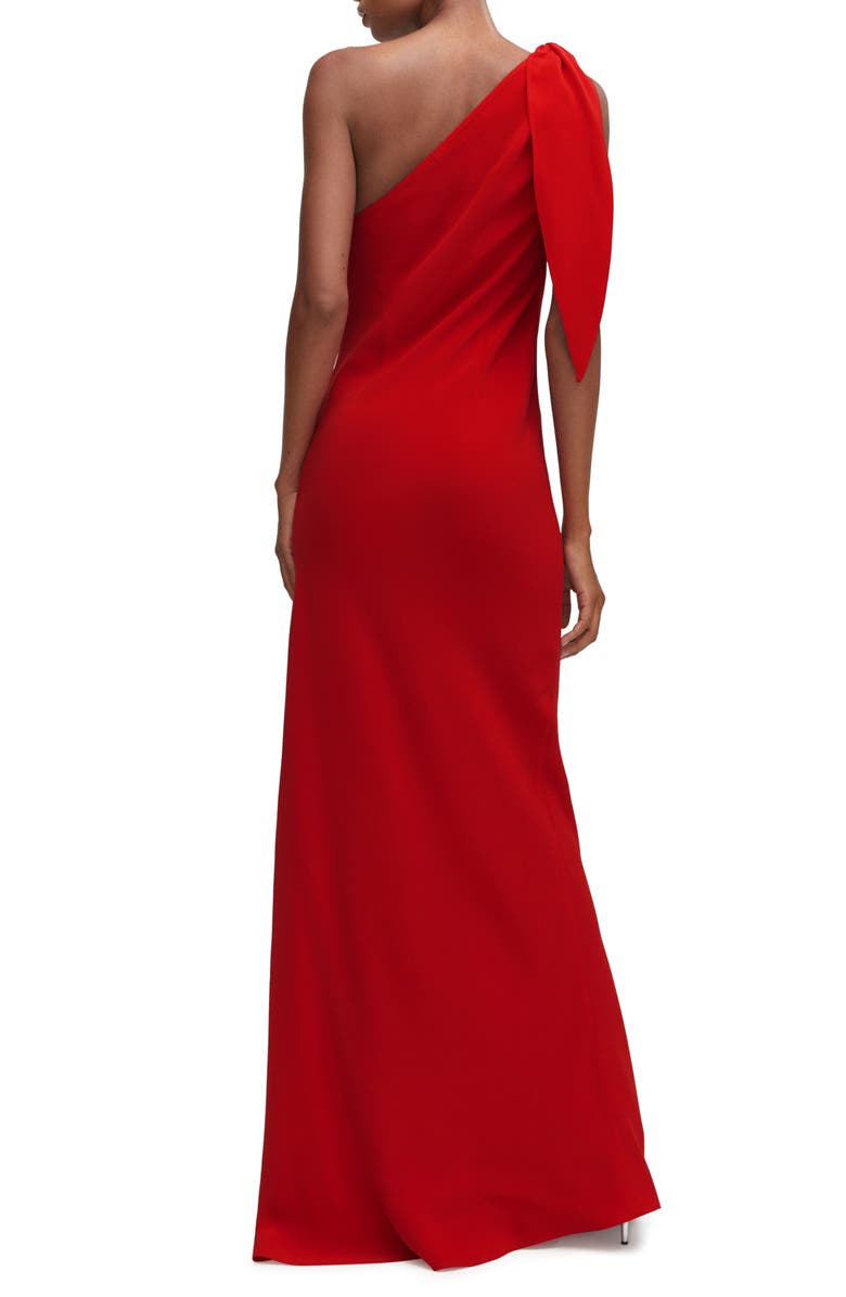 MANGO Asymmetric One-Shoulder Gown, Alternate, color, 
