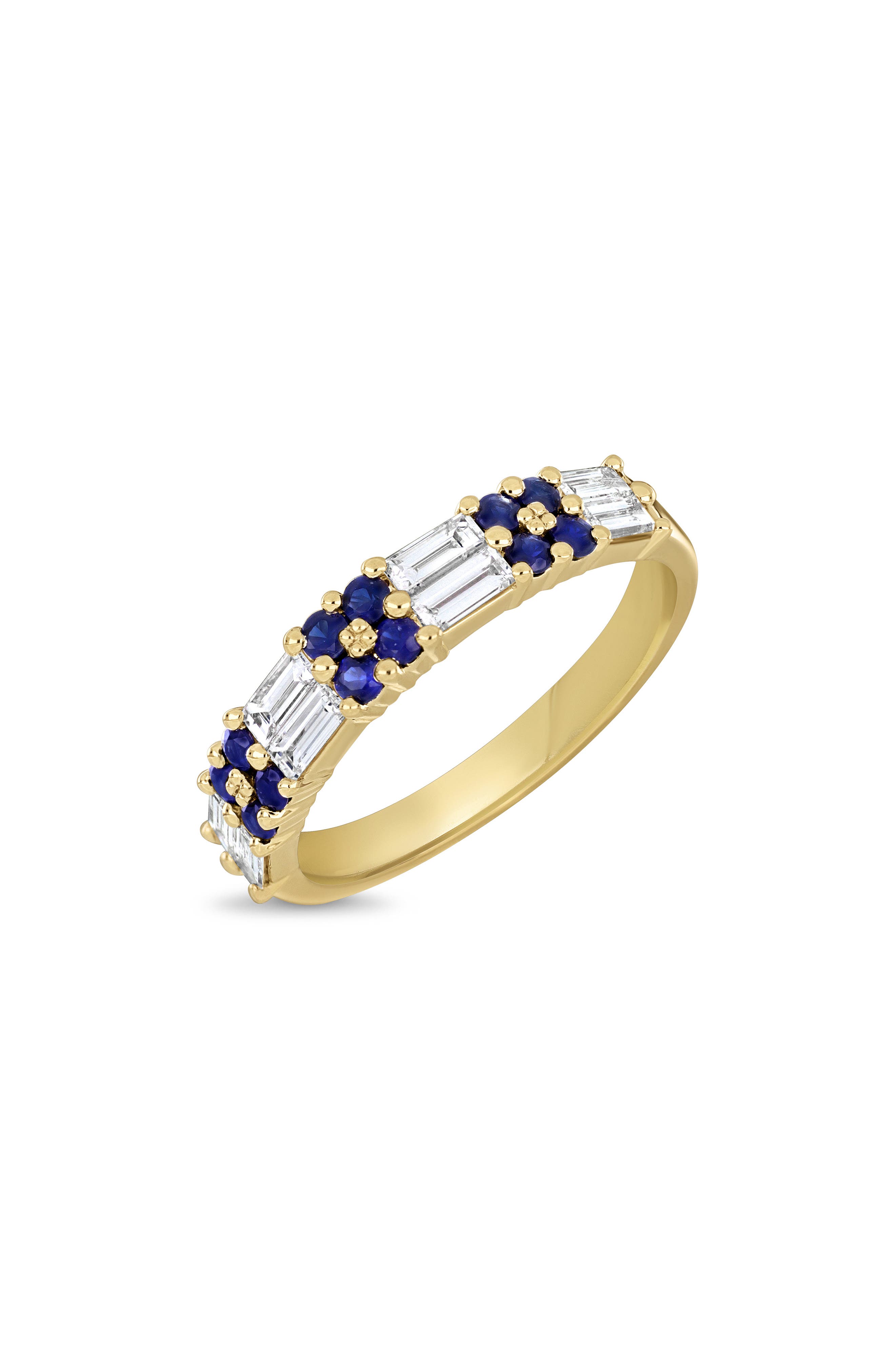 18KYG/ DIAMOND/ SAPPHIRE