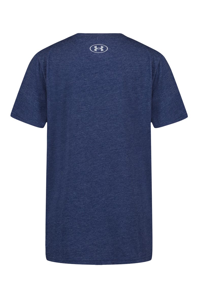 Kids' Stacked Logo Graphic T-Shirt, Alternate, color, BLACKOUT NAVY