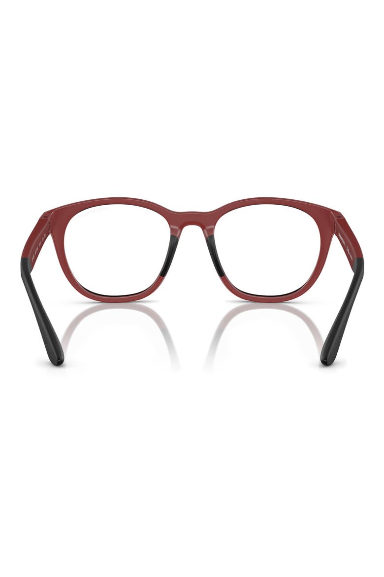 47mm Phantos Optical Glasses, Alternate, color, MATTE RED / CLEAR