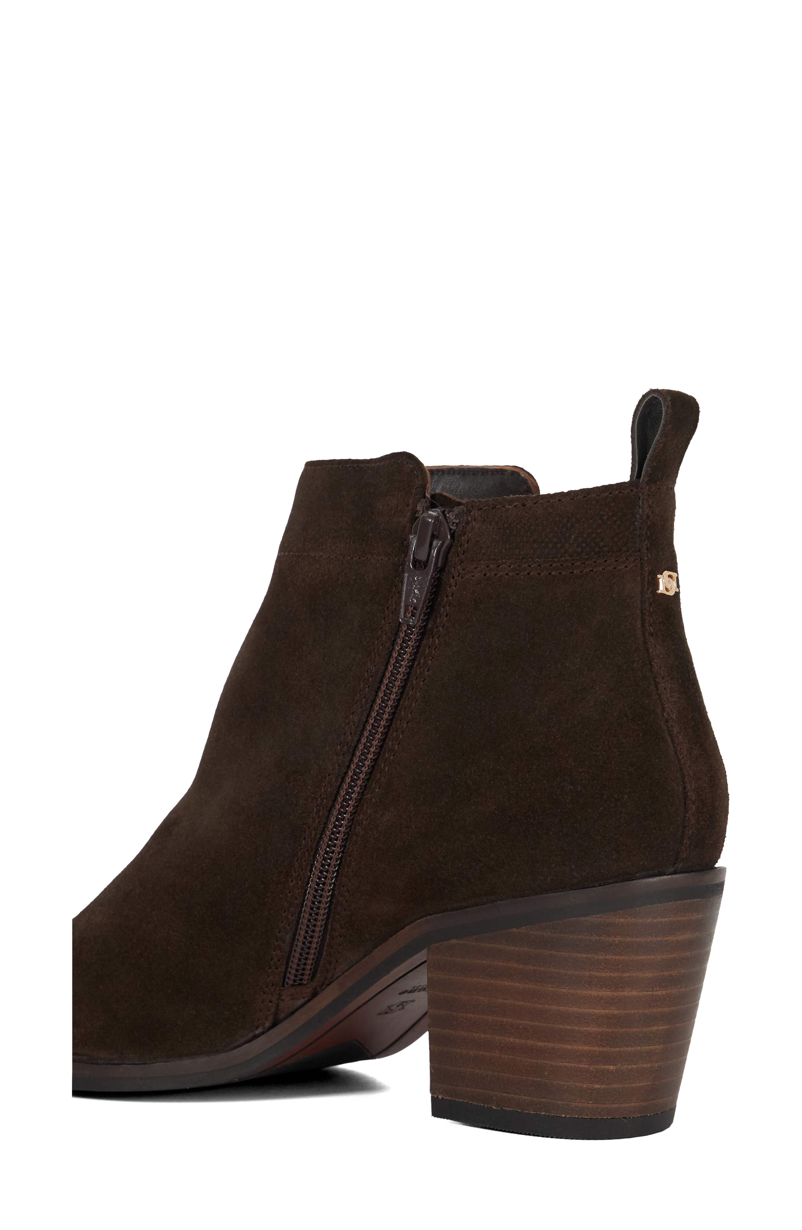 Paicing Block Heel Bootie, Alternate, color, BROWN