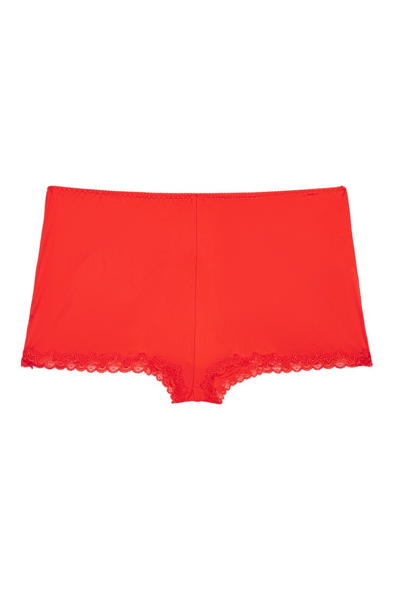 Silk Sleep Shorts, Alternate, color, FIERY RED