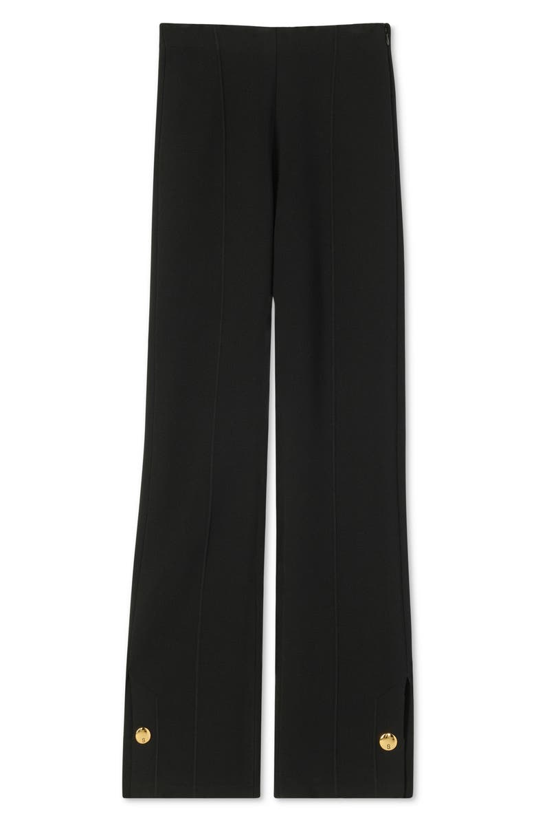 St. John Collection Side Slit Half Milano Knit Pants, Alternate, color,